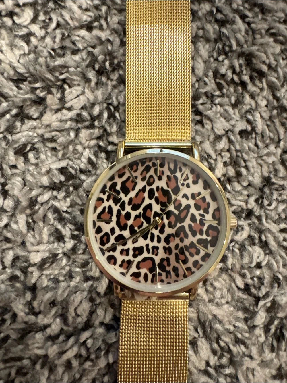 Charming Charlie Watch with Leopard Face